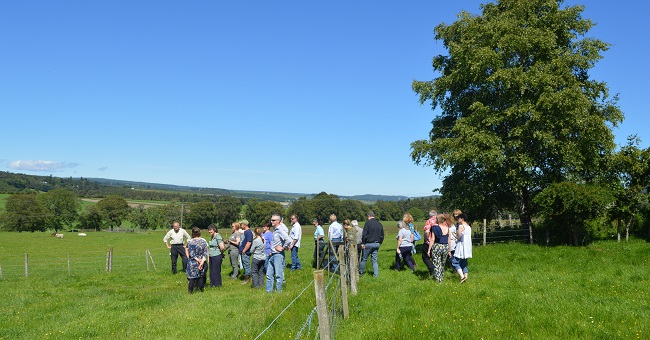 Participants on tour of Glachbeg Croft