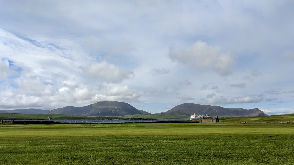 Ferry arriving into Stromness, Orkney