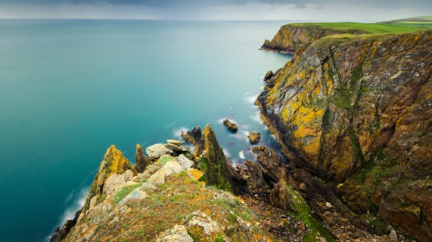 Image of Dumfries Coastline - Cliffs and ocean
