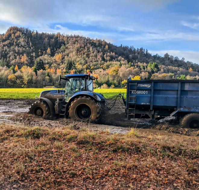 Tractor in field (pic by A Robertson)