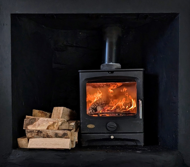 wood burning stove