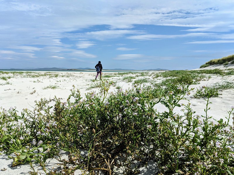 Walking on North Uist Beach