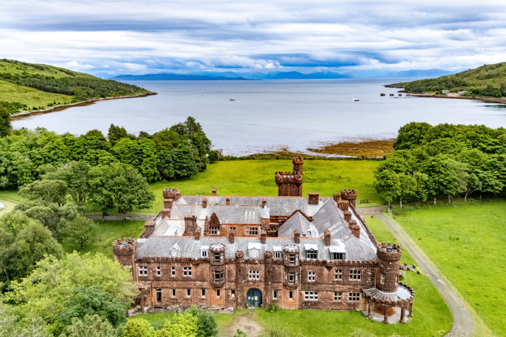 Kinloch Castle aerial view