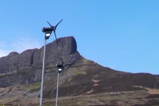 Community Wind turbines on Eigg