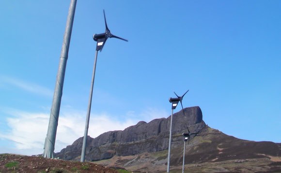 Community Wind turbines on Eigg
