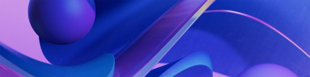 Purple and blue abstract graphic logo
