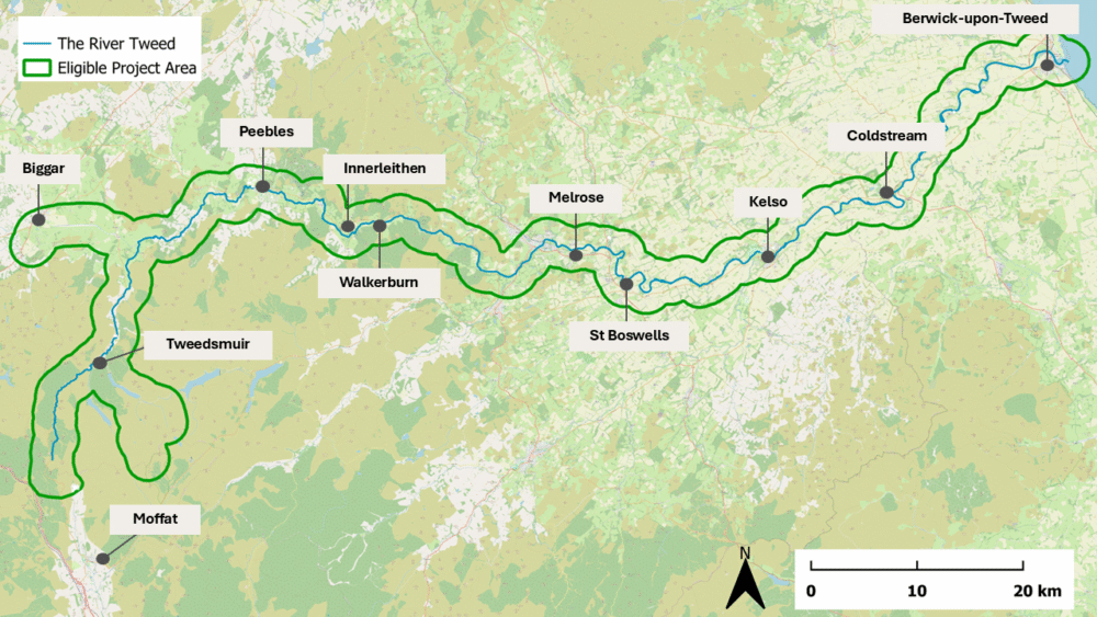 map of river tweed