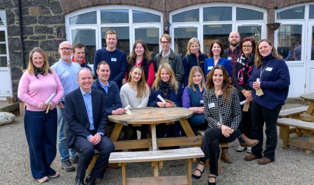 Rural-Leadership-Programme participants standing outside a building