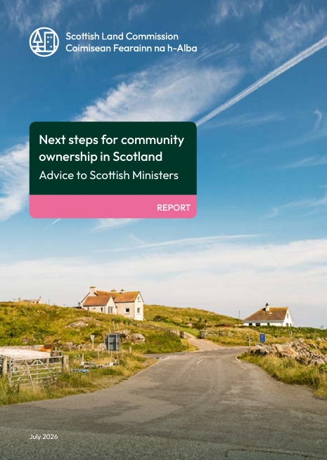 Front cover of the Scottish Land Commission report