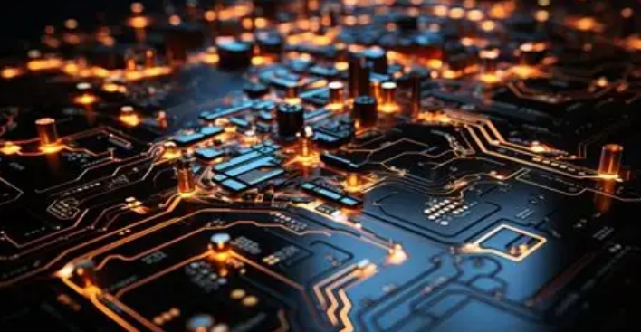 close up image of circuits on a motherboard